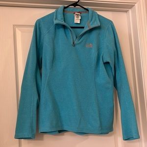 The North Face Women’s Fleece Quarter-zip Pullover, Women’s Size M, Light Blue